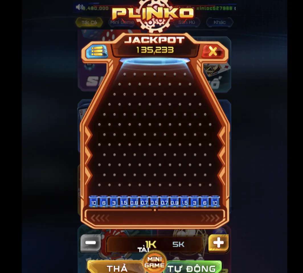 Thuật ngữ trong tựa game bai doi thuong Plinko hấp dẫn